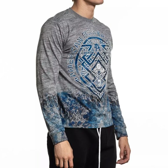 AMERICAN FIGHTER HENDERSON Men's T-Shirt L/S Biker - Picture 4 of 6